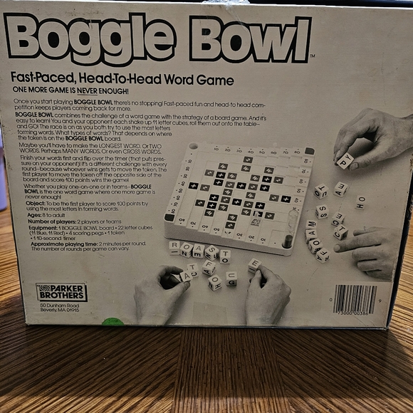 Boggle Bowl 1987 Parker Brothers Game - Picture 2 of 5